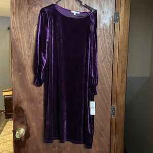 Studio One New York Purple Velvet Dress XL